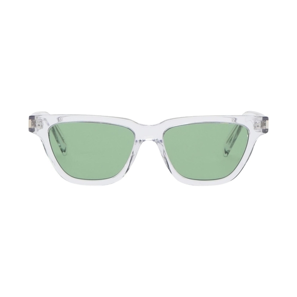 NEW SAINT LAURENT SL 462 SULPICE 006 CLEAR GREEN SUNGLASSES Sl462 - Picture 3 of 7